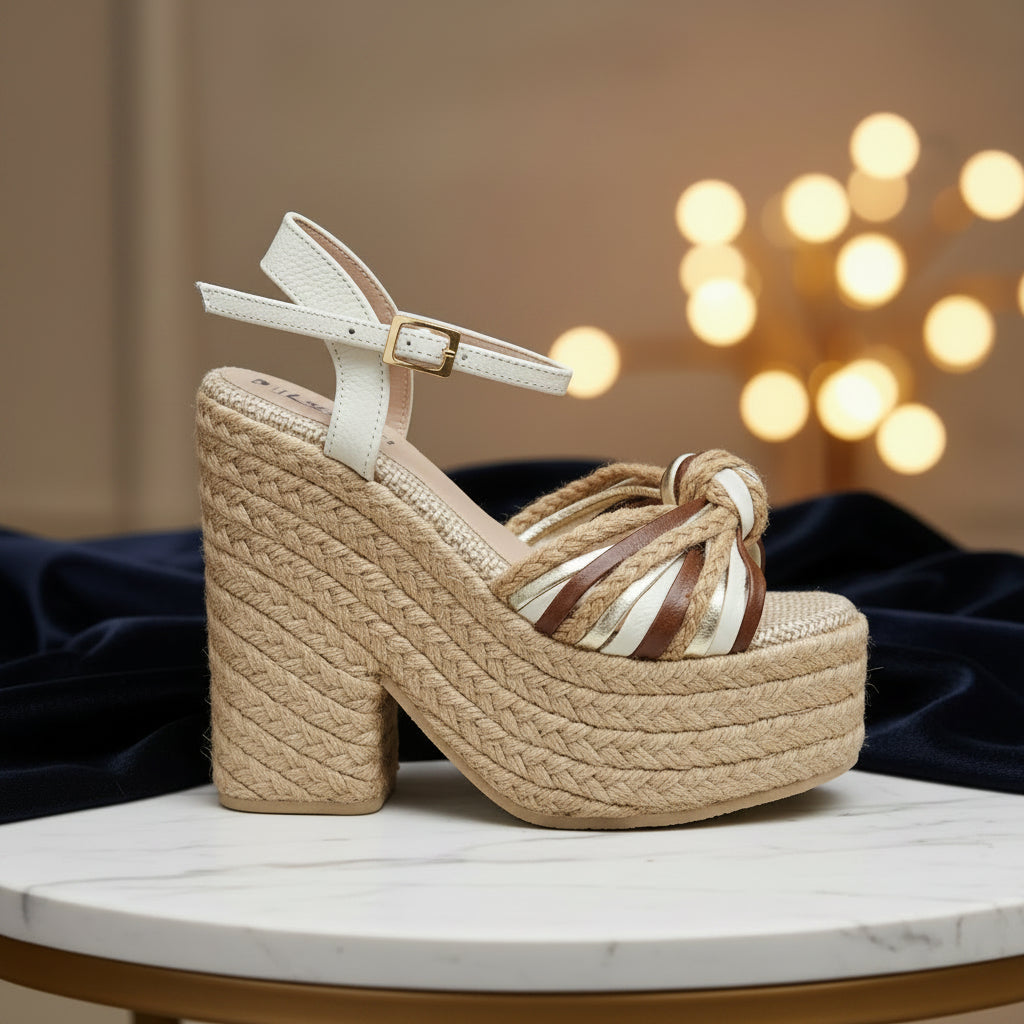 Leather & Jute Monik's "Tacón"