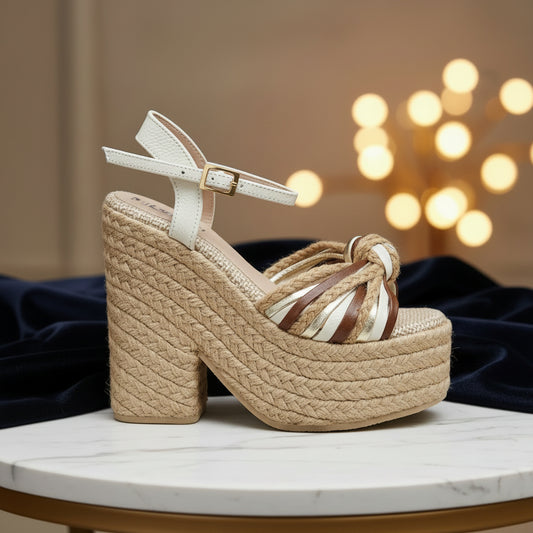 Leather & Jute Monik's "Tacón"