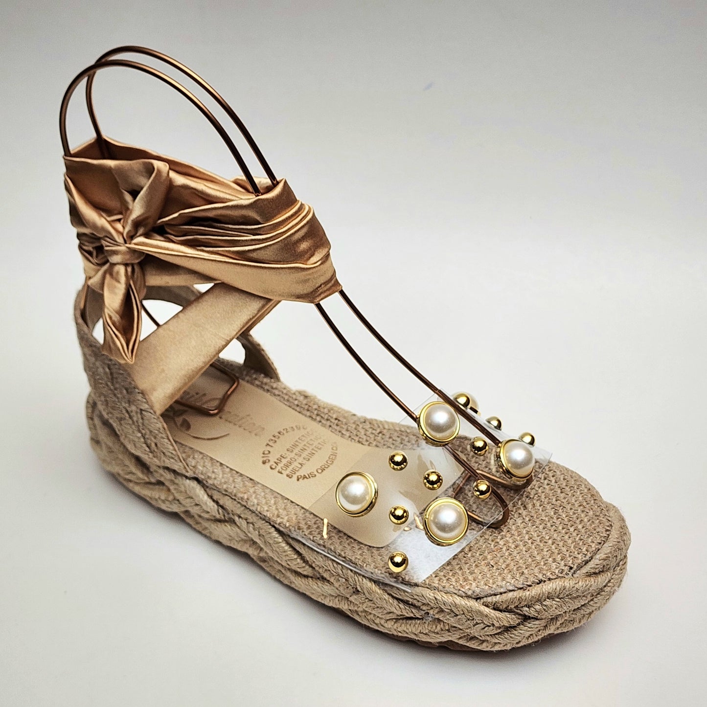 Clear Jute Sandals