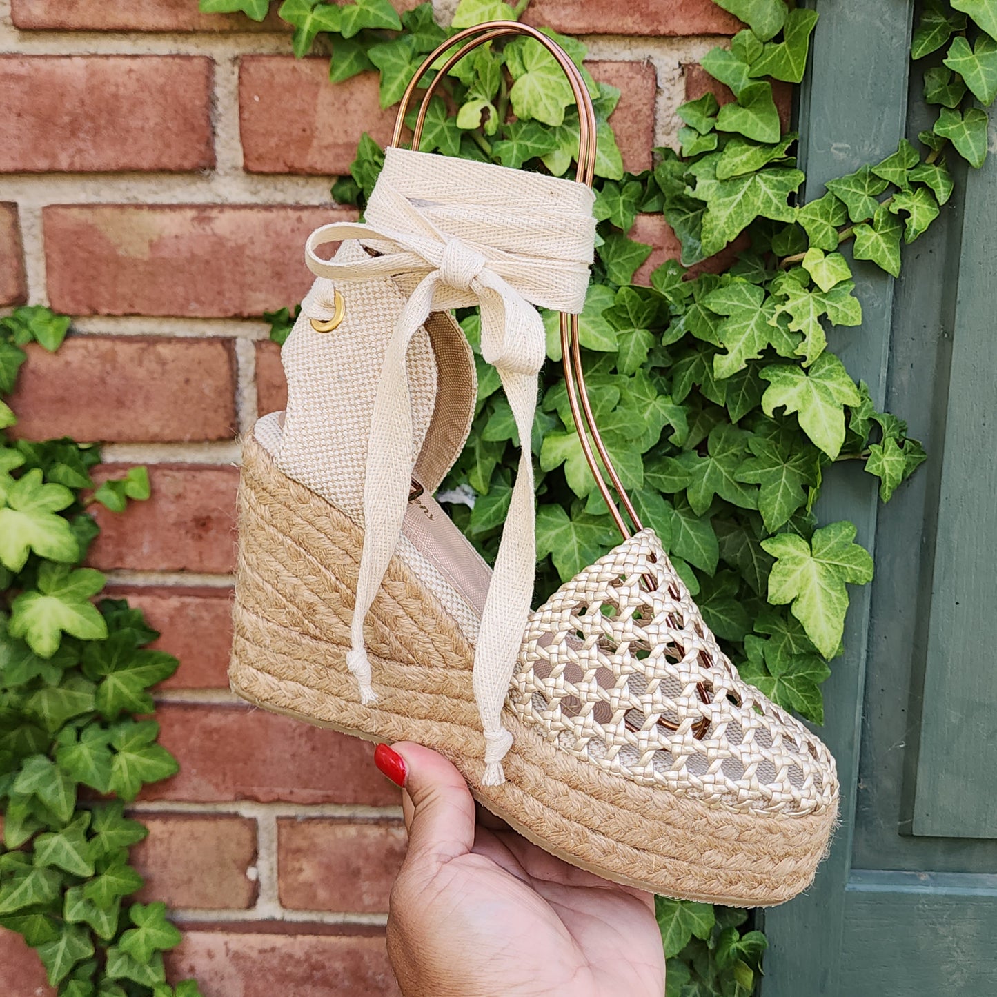 Espadrilles en jute bohème chic