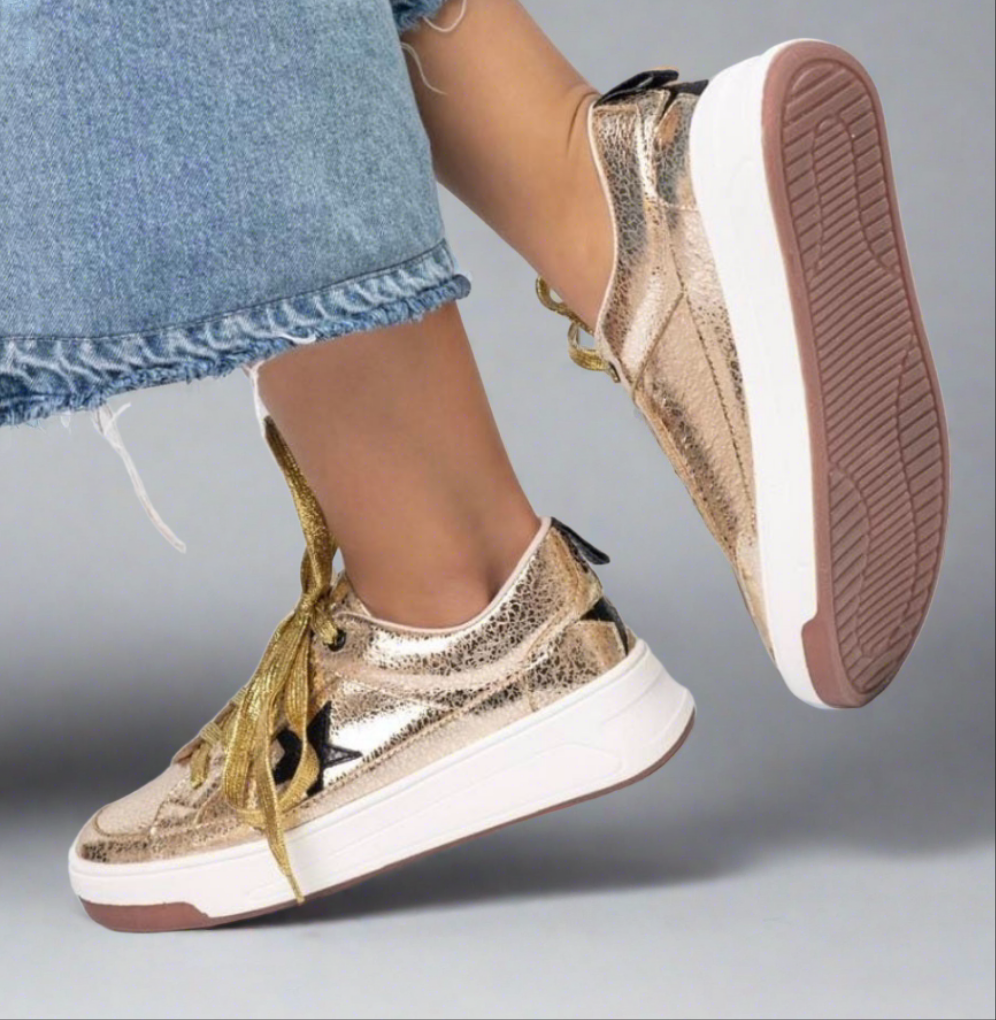 Golden Star Leather Sneakers