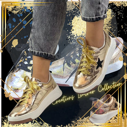 Golden Star Leather Sneakers