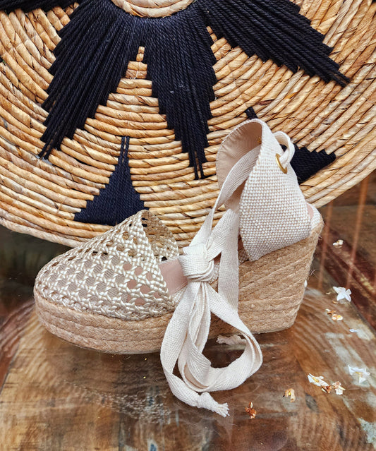 Espadrilles en jute bohème chic