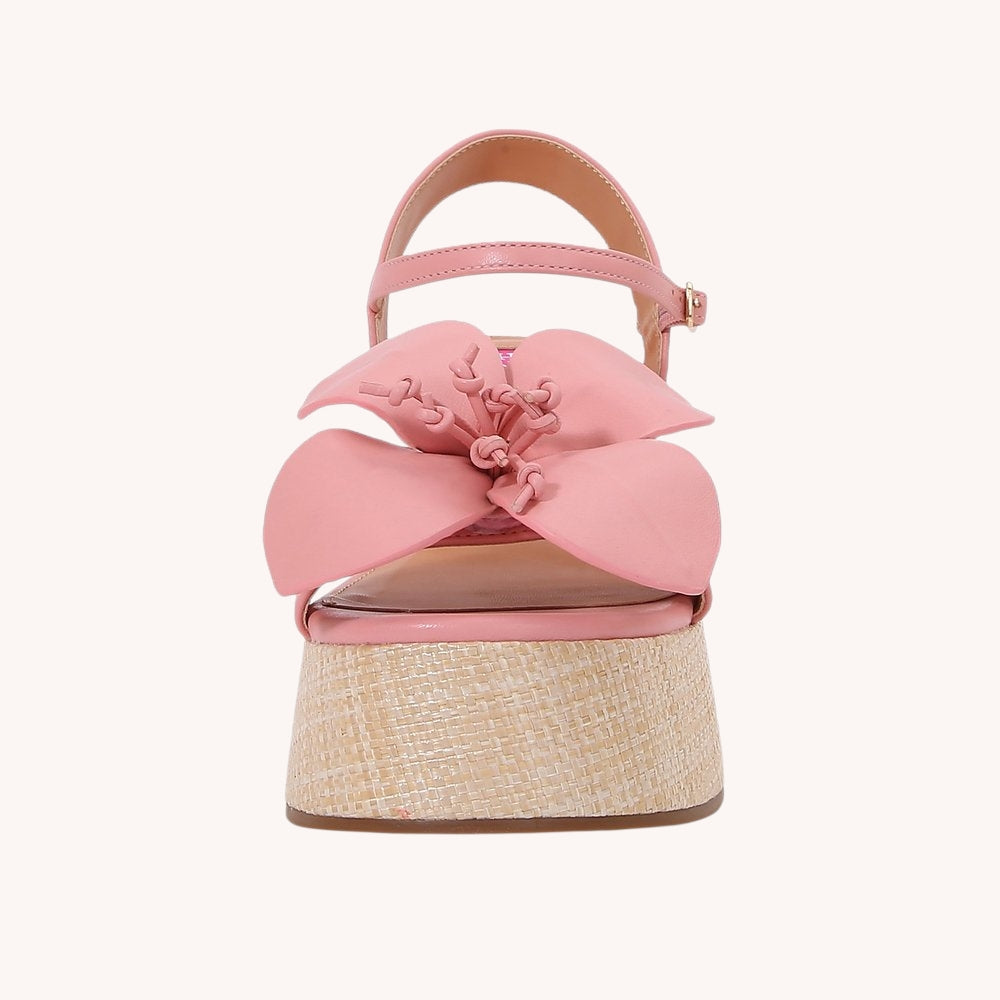 Amara Flower Wedge Sandal