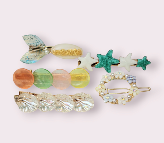 5 Pcs Sea Style Hair Clips