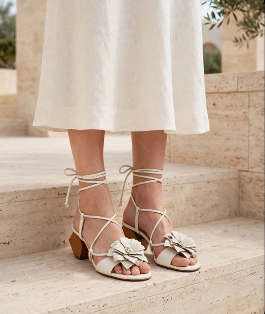 Isla Bloom Lace-Up Sandal